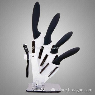 Black ABS Handle Ceramic Royalty Line Knife Set